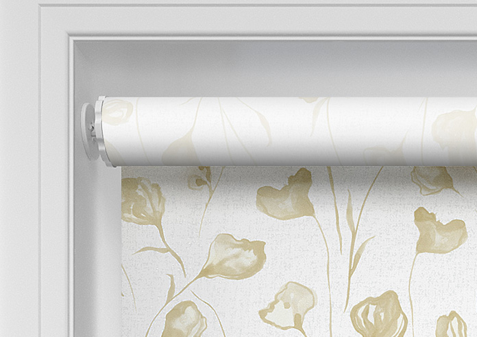 Botanical Watercolour, Old Gold - Twist&Fit Roller Blind - Image 10